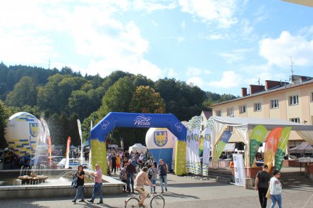 Wiślański rynek w czasie GT Festiwalu